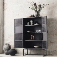 Bild von MUUBS Austin Hochschrank 160x90 cm - Schwarz