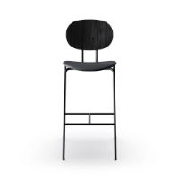 Bild von Sibast Furniture Piet Hein Barstuhl SH: 75 cm Schwarz – Eiche Schwarz/Dünen Anthrazit