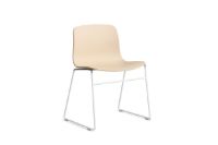 Bild von HAY AAC 08 About A Chair SH: 46 cm – Weiß pulverbeschichteter Stahl/Blasser Pfirsich