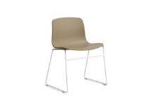 Bild von HAY AAC 08 About A Chair SH: 46 cm – Weiß pulverbeschichteter Stahl/Ton