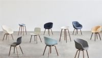 Bild von HAY AAC 12 About A Chair SH: 46 – Lackiertes massives Walnussholz/Staubblau