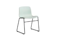 Bild von HAY AAC 08 About A Chair SH: 46 cm – Schwarz pulverbeschichteter Stahl/Dusty Mint