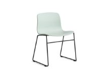 Bild von HAY AAC 08 About A Chair SH: 46 cm – Schwarz pulverbeschichteter Stahl/Dusty Mint