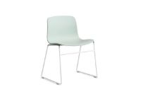 Bild von HAY AAC 08 About A Chair SH: 46 cm – Weiß pulverbeschichteter Stahl/Dusty Mint