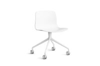 Bild von HAY AAC 14 About A Chair SH: 46 cm – Weiß pulverbeschichtetes Aluminium/Weiß