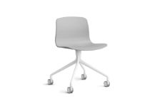 Bild von HAY AAC 14 About A Chair SH: 46 cm – Weiß pulverbeschichtetes Aluminium/Beton