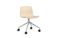 Bild von HAY AAC 14 About A Chair SH: 46 cm – Poliertes Aluminium/Pale Peach