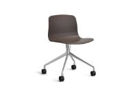 Bild von HAY AAC 14 About A Chair SH: 46 cm – Poliertes Aluminium/Rosine