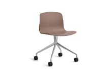 Bild von HAY AAC 14 About A Chair SH: 46 cm – Poliertes Aluminium/Soft Brick