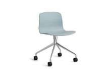 Bild von HAY AAC 14 About A Chair SH: 46 cm – Poliertes Aluminium/Staubblau