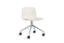 Bild von HAY AAC 14 About A Chair SH: 46 cm – Poliertes Aluminium/Melange-Creme