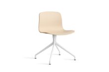 Bild von HAY AAC 10 About A Chair SH: 46 cm – Weiß pulverbeschichtetes Aluminium/Pale Peach