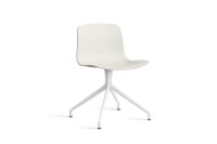 Bild von HAY AAC 10 About A Chair SH: 46 cm – Weiß pulverbeschichtetes Aluminium/Melange-Creme