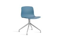 Bild von HAY AAC 10 About A Chair SH: 46 cm – Poliertes Aluminium/Azurblau