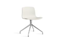 Bild von HAY AAC 10 About A Chair SH: 46 cm – Poliertes Aluminium/Melange-Creme