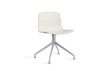 Bild von HAY AAC 10 About A Chair SH: 46 cm – Poliertes Aluminium/Melange-Creme