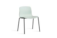 Bild von HAY AAC 16 About A Chair SH: 46 cm – Schwarz pulverbeschichteter Stahl/Dusty Mint