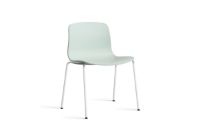 Bild von HAY AAC 16 About A Chair SH: 46 cm – Weiß pulverbeschichteter Stahl/Dusty Mint