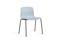 Bild von HAY AAC 16 About A Chair SH: 46 cm – Schwarz pulverbeschichteter Stahl/Schieferblau