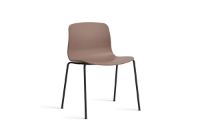 Bild von HAY AAC 16 About A Chair SH: 46 cm – Schwarz pulverbeschichteter Stahl/Soft Brick