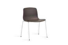 Bild von HAY AAC 16 About A Chair SH: 46 cm – Weiß pulverbeschichteter Stahl/Rosine