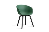 Bild von HAY AAC 22 About A Chair SH: 46 cm – Schwarz lackiertes Eichenfurnier/Blaugrün
