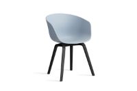 Bild von HAY AAC 22 About A Chair SH: 46 cm – Schwarz lackiertes Eichenfurnier/Schieferblau