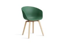 Bild von HAY AAC 22 About A Chair SH: 46 cm – Eichenfurnier geseift/Blaugrün