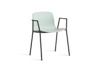 Bild von HAY AAC 18 About A Chair SH: 46 cm – Schwarz pulverbeschichteter Stahl/Dusty Mint