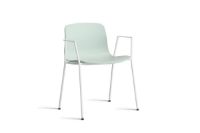 Bild von HAY AAC 18 About A Chair SH: 46 cm – Weiß pulverbeschichteter Stahl/Dusty Mint