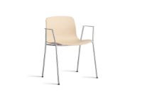 Bild von HAY AAC 18 About A Chair SH: 46 cm – Verchromter Stahl/Pale Peach