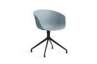 Bild von HAY AAC 20 About A Chair SH: 46 cm – Schwarz pulverbeschichtetes Aluminium/Staubblau