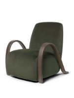 Bild von Ferm Living Buur Lounge Chair Rich Velvet H: 87 cm – Kiefer