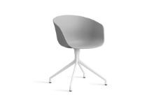 Bild von HAY AAC 20 About A Chair SH: 46 cm – Weiß pulverbeschichtetes Aluminium/Beton