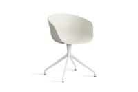 Bild von HAY AAC 20 About A Chair SH: 46 cm – Weiß pulverbeschichtetes Aluminium/Melange-Creme