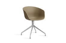 Bild von HAY AAC 20 About A Chair SH: 46 cm – Poliertes Aluminium/Ton