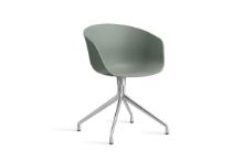 Bild von HAY AAC 20 About A Chair SH: 46 cm – Poliertes Aluminium/Herbstgrün