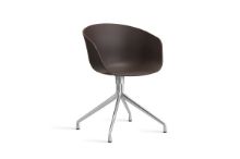 Bild von HAY AAC 20 About A Chair SH: 46 cm – Poliertes Aluminium/Rosine