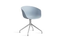 Bild von HAY AAC 20 About A Chair SH: 46 cm – Poliertes Aluminium/Schieferblau