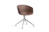 Bild von HAY AAC 20 About A Chair SH: 46 cm – Poliertes Aluminium/Soft Brick