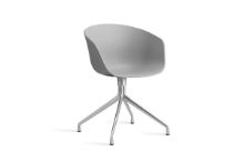 Bild von HAY AAC 20 About A Chair SH: 46 cm – Poliertes Aluminium/Beton