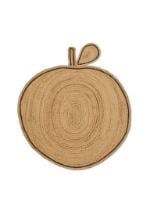 Bild von Ferm Living Apple Flechtteppich 110x120 – Natur