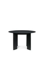 Bild von Ferm Living Bevel Tisch Ø: 117 cm – Schwarz geölte Buche