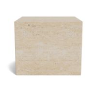 Bild von NORR11 Kubismustisch Klein 45x45 cm - Travertin