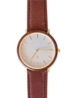 Bild von Hemverk-Armbanduhr Ø: 40 mm – Leder Graham Warm Grey/Vintage Cognac