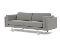 Bild von Erik Jørgensen EJ 280 2 Pers. Sofa 86 L: 210 cm – Bardal 110/Gebürstetes Chrom