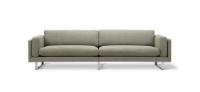 Bild von Erik Jørgensen EJ 280 4 Pers. Sofa 120 L: 280 cm – Njord Hellgrün/Gebürstetes Chrom