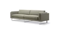 Bild von Erik Jørgensen EJ 280 4 Pers. Sofa 120 L: 280 cm – Njord Hellgrün/Gebürstetes Chrom