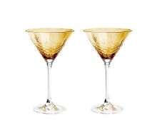 Bild von Frederik Bagger Crispy Cocktail Glas 2stk 22 cl - Citrin/Bernstein