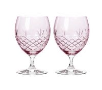 Bild von Frederik Bagger Crispy Eightball Glas 2stk 55 cl - Topaz/Pink